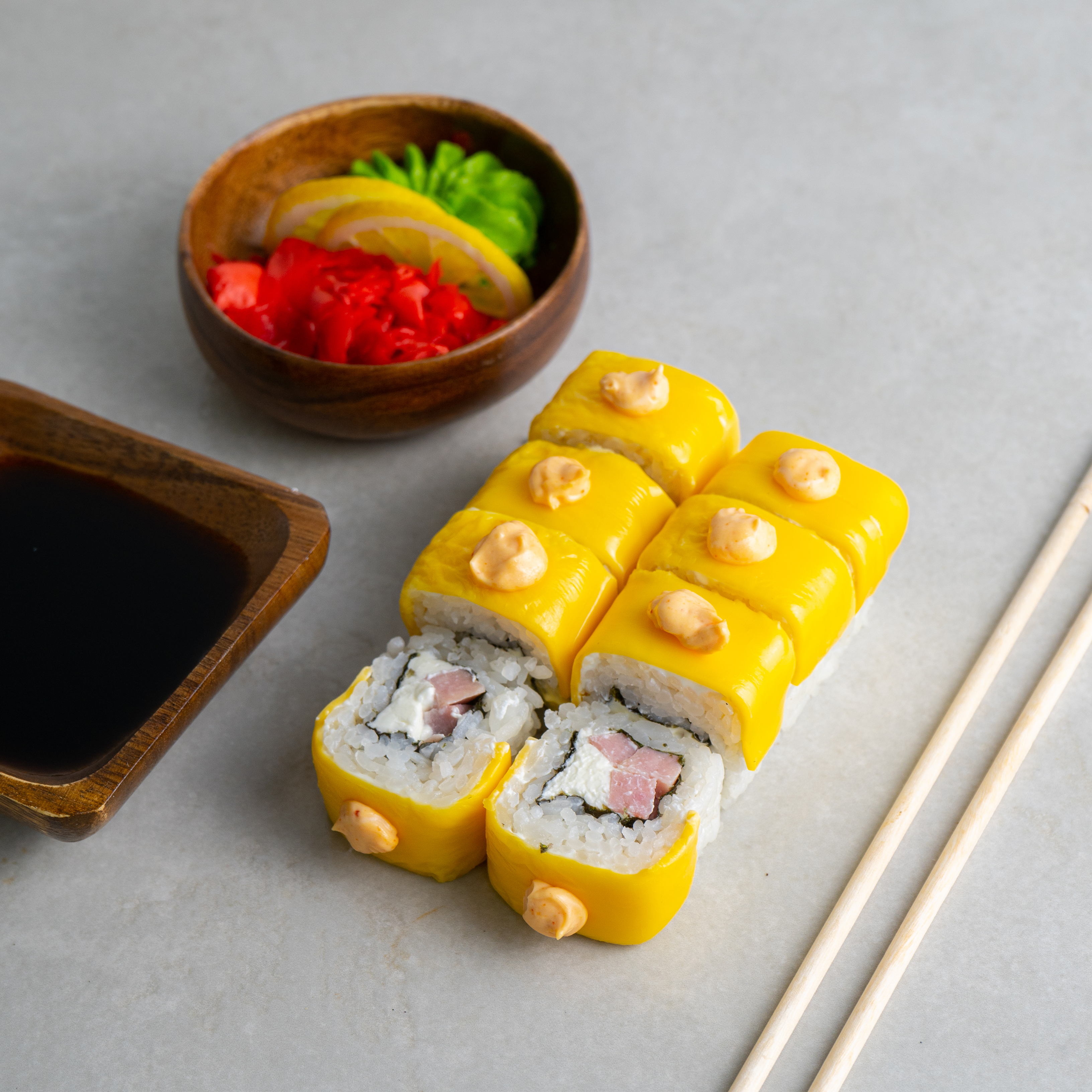 Чеддер ролл Ветчина