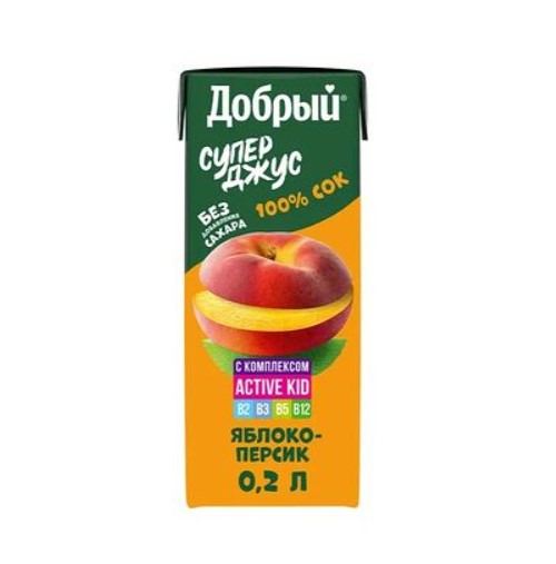 Сок Добрый Персик-яблоко