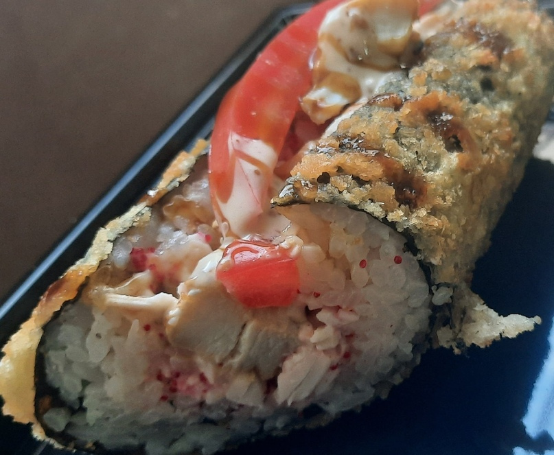 Японский хот-дог с курицей