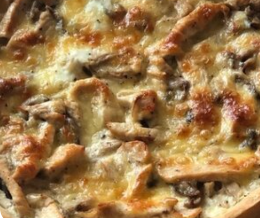 Лоранский пирог с курочкой и грибами