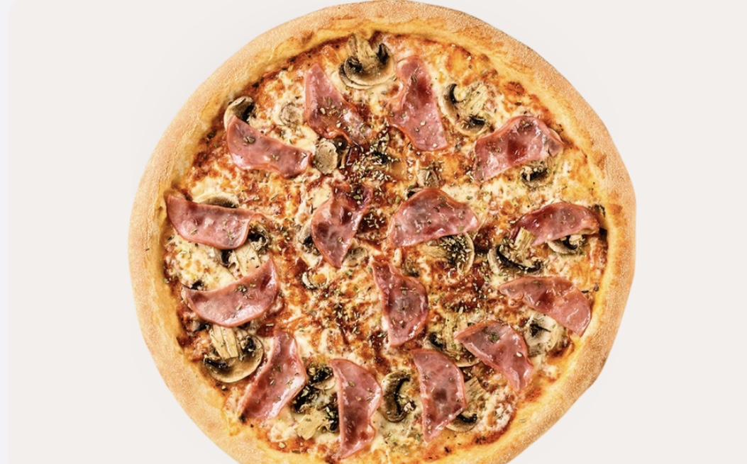 Ветчина и грибы 28 см 