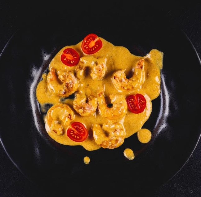 Креветки карри (жёлтый)