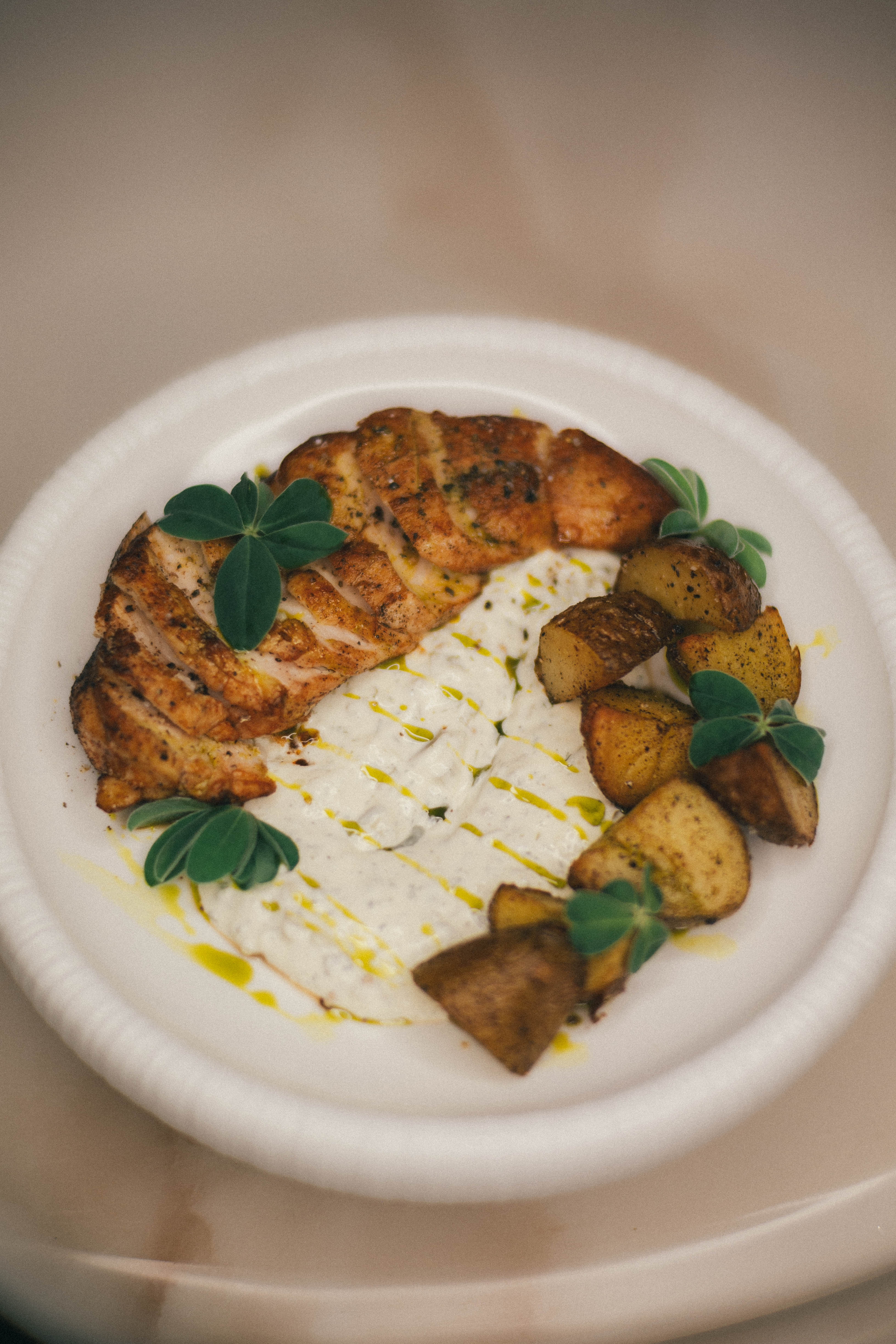 Куриное филе с соусом тар-тар