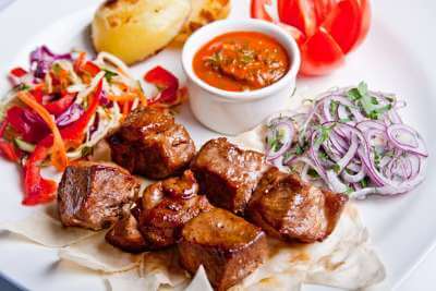 Бизнес ланч с шашлыком (говядина)
