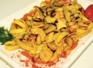 Лапша Пшеничная с курицей и грибами