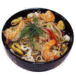 WOK c Тигровыми Креветками