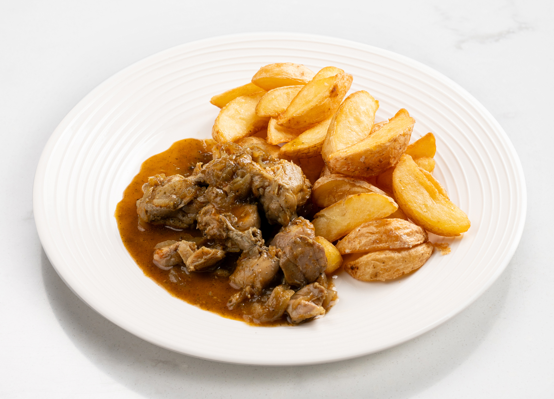 Чахохбили с картофелем по-деревенски