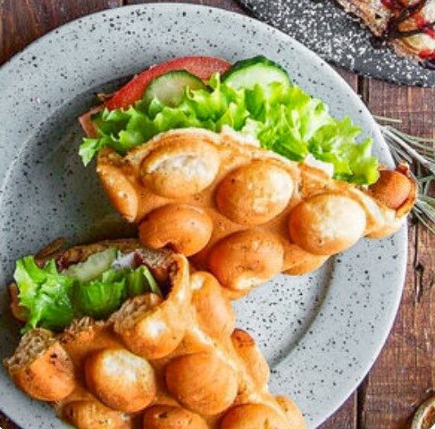 Гонконгская вафля с курочкой терияки