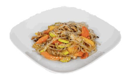 Лапша рисовая с морепродуктами