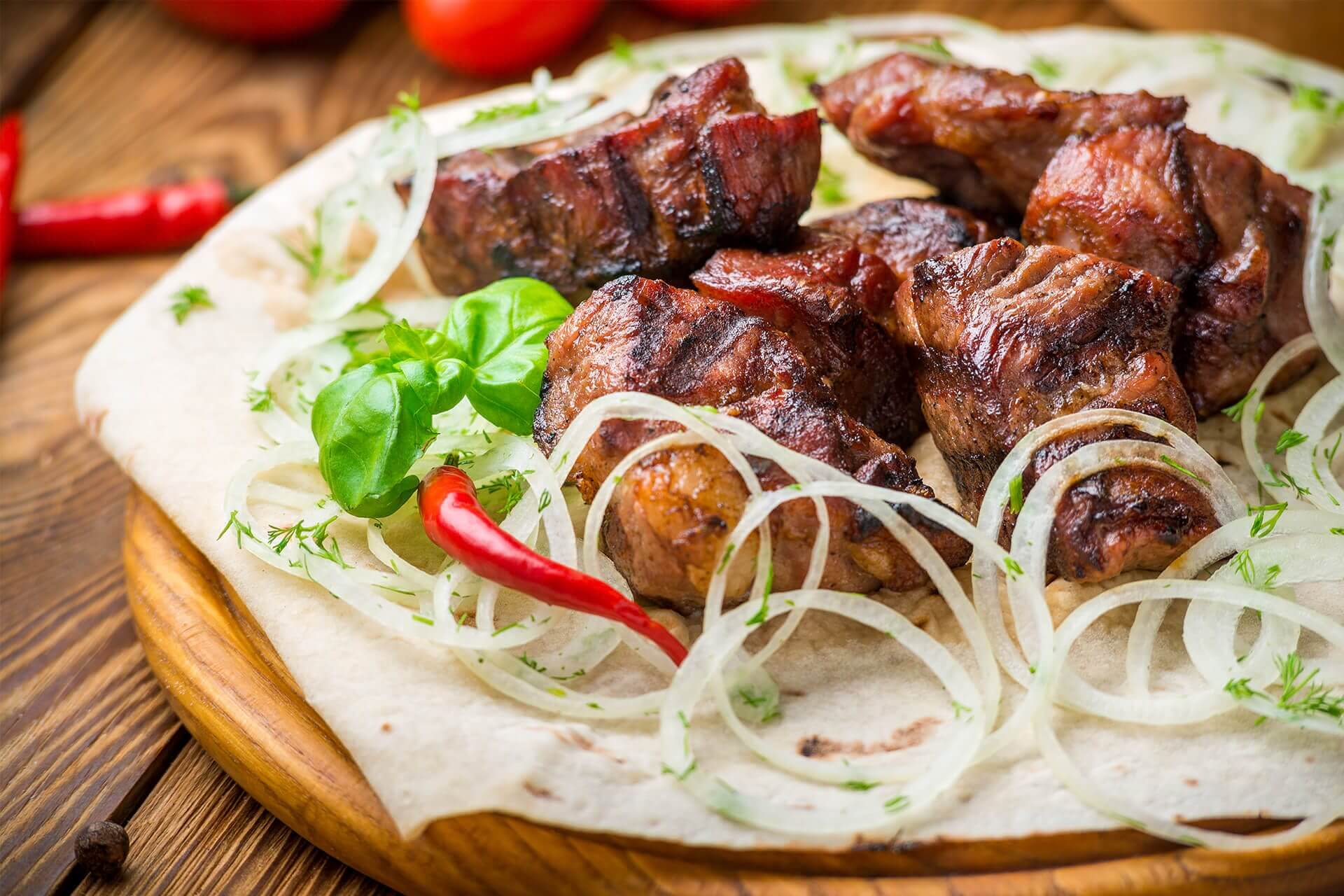 Шашлык из свиной шеи