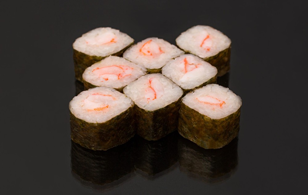 Мини-ролл с креветкой