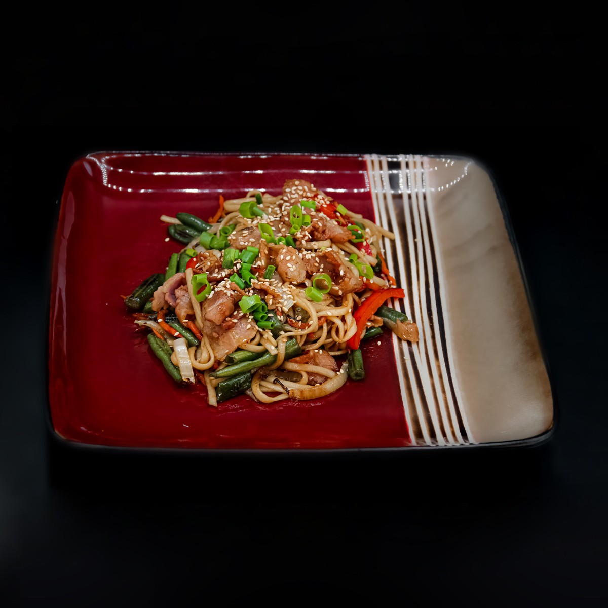 WOK с беконом