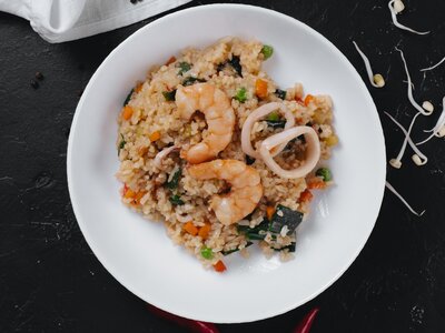 Рис с морепродуктами