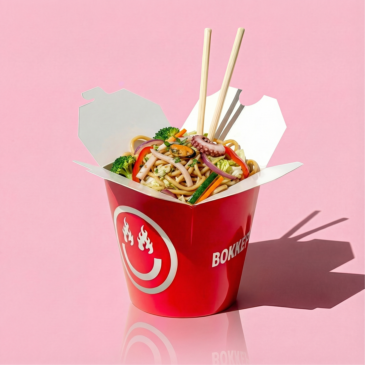 Вок морепродукты сингапурский