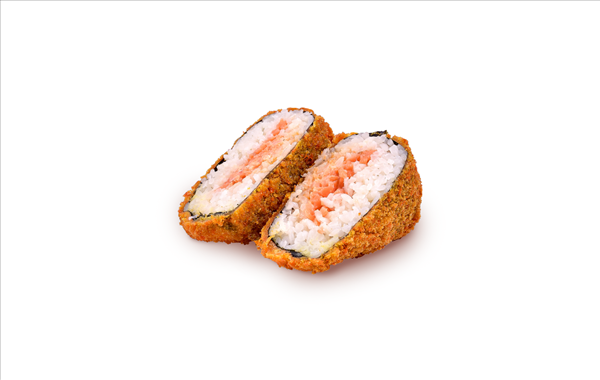 Онигири с лососем темпура
