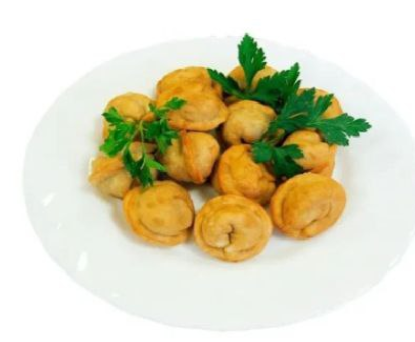 Жареные пельмени