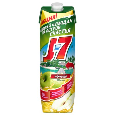 J7 яблоко 1л
