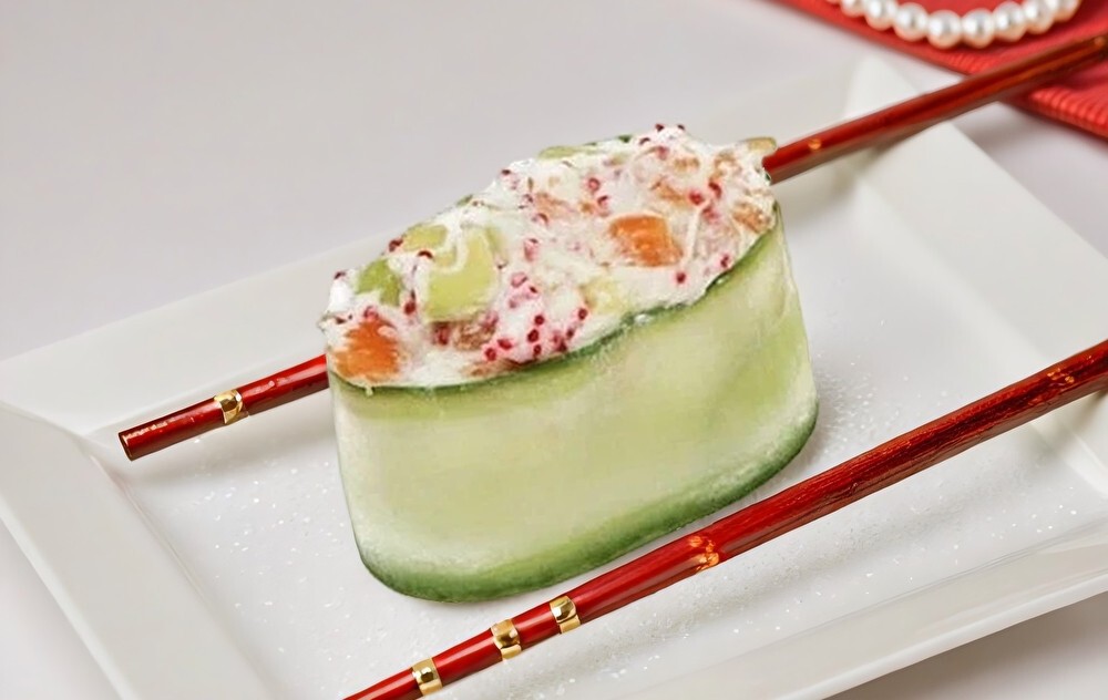 Суши Калифорния в огурце