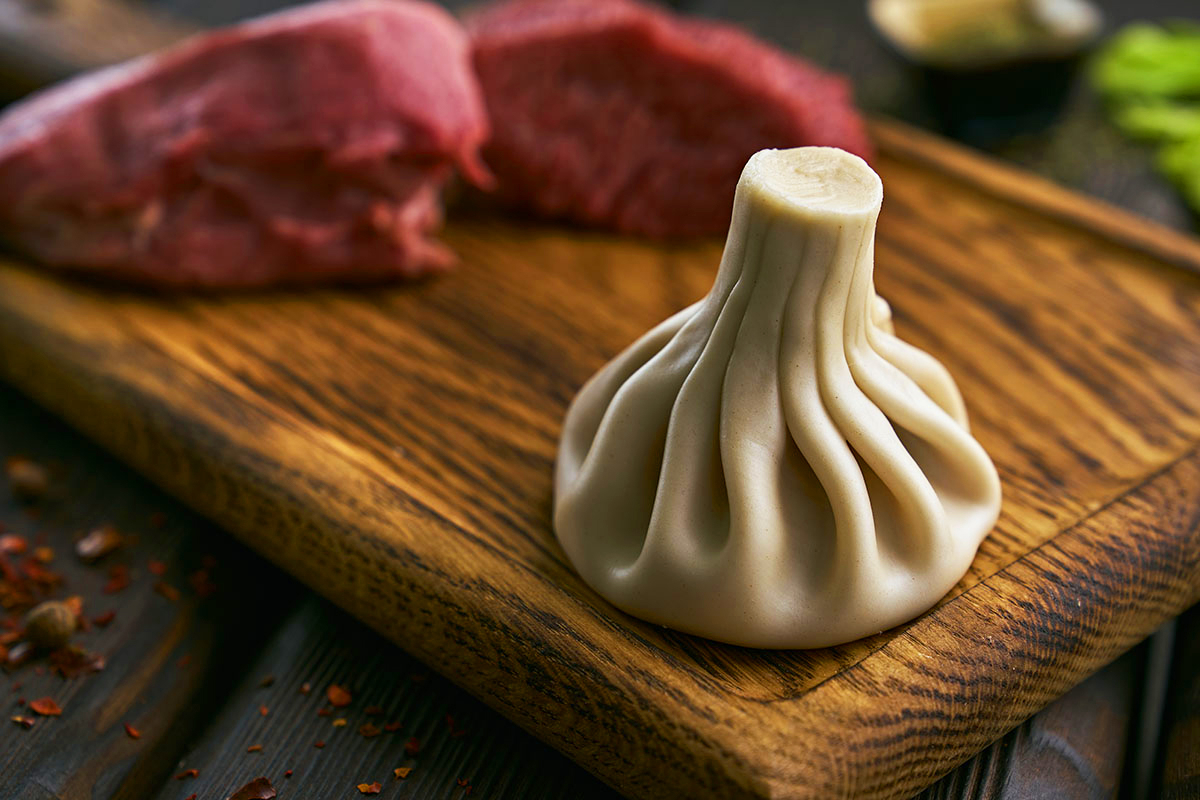 Хинкали с телятиной и свининой