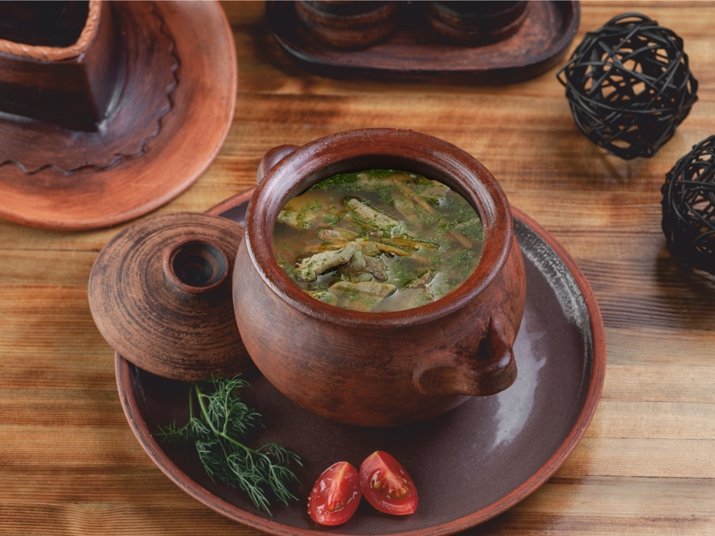 Жаркое Апачи с мясом оленя и с бульоном