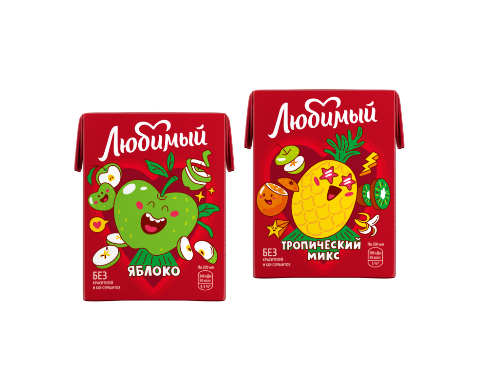 Сок Любимый 0,2 л Яблоко