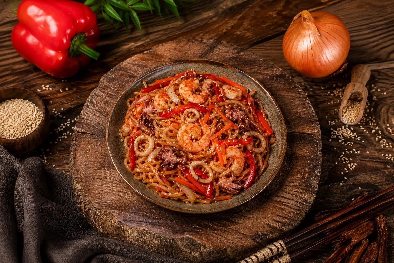 Яичная с морепродуктами*