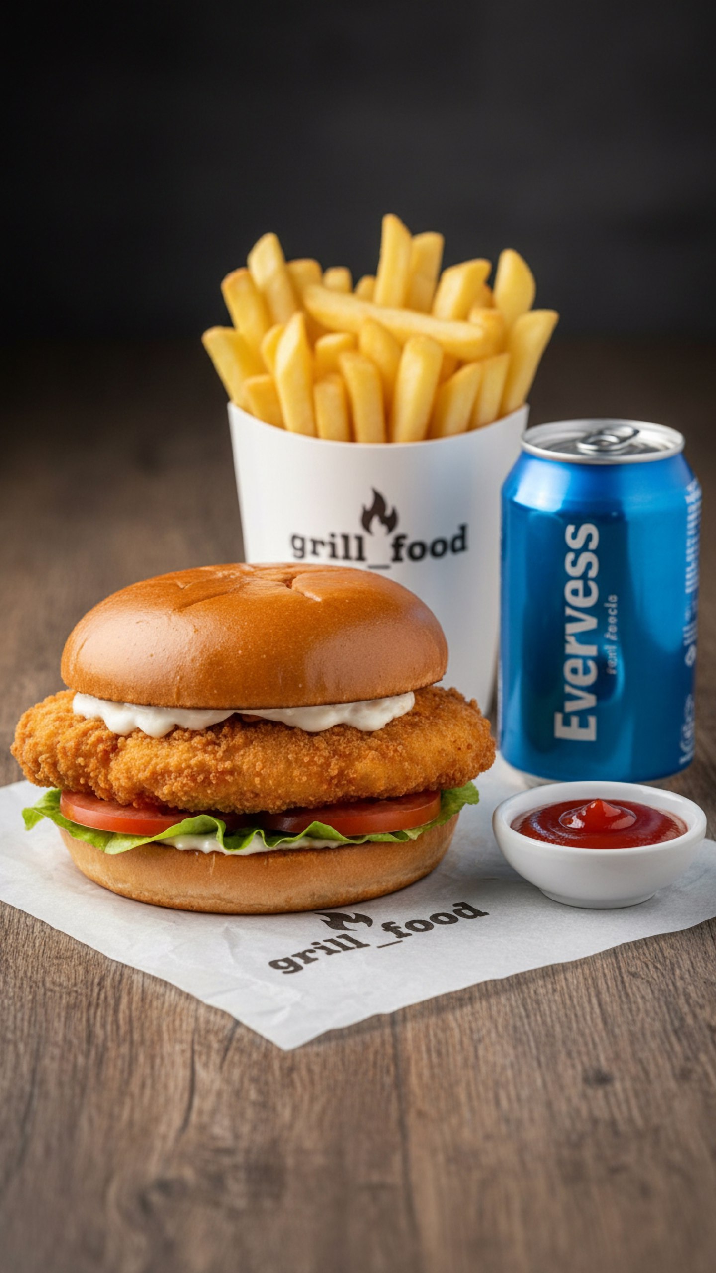 Комбо-обед с бургером