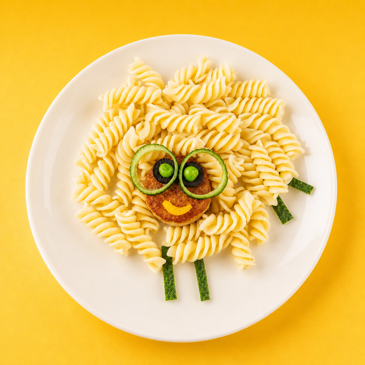 Котлета из индейки с макарошками Овечка
