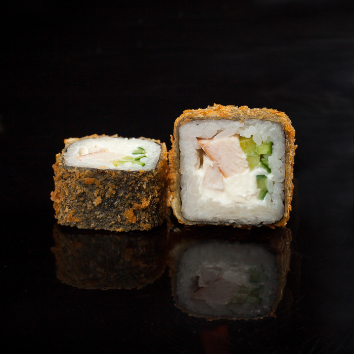 Жареный с курицей