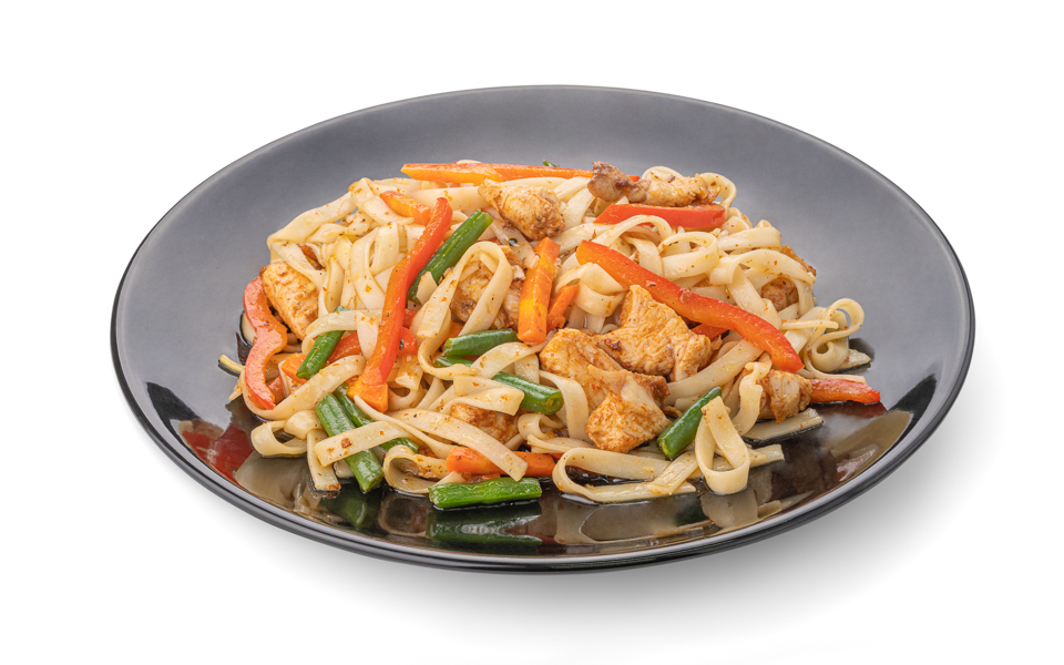 WOK с курицей на яичн.лапше и фирм.соусе