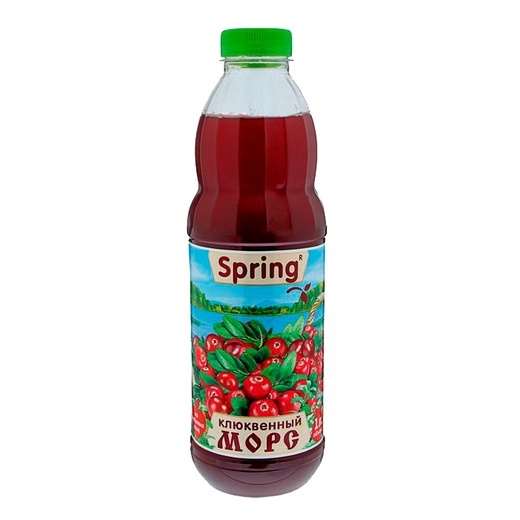Морс Клюквенный SPRING 1 л