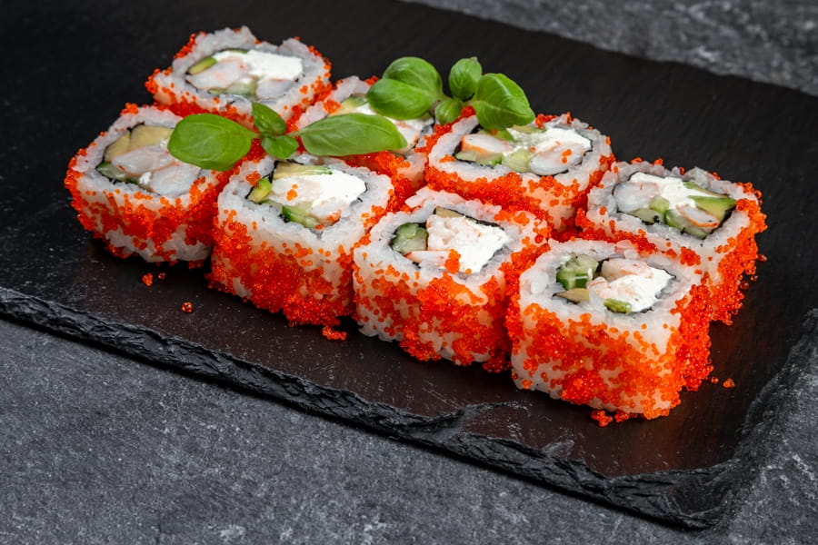 Калифорния с тигровой креветкой