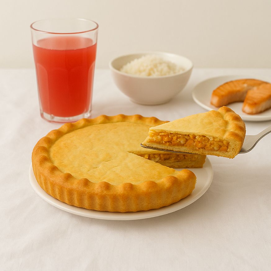 С сёмгой и рисом, большой