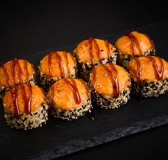Запечённый ролл с курицей