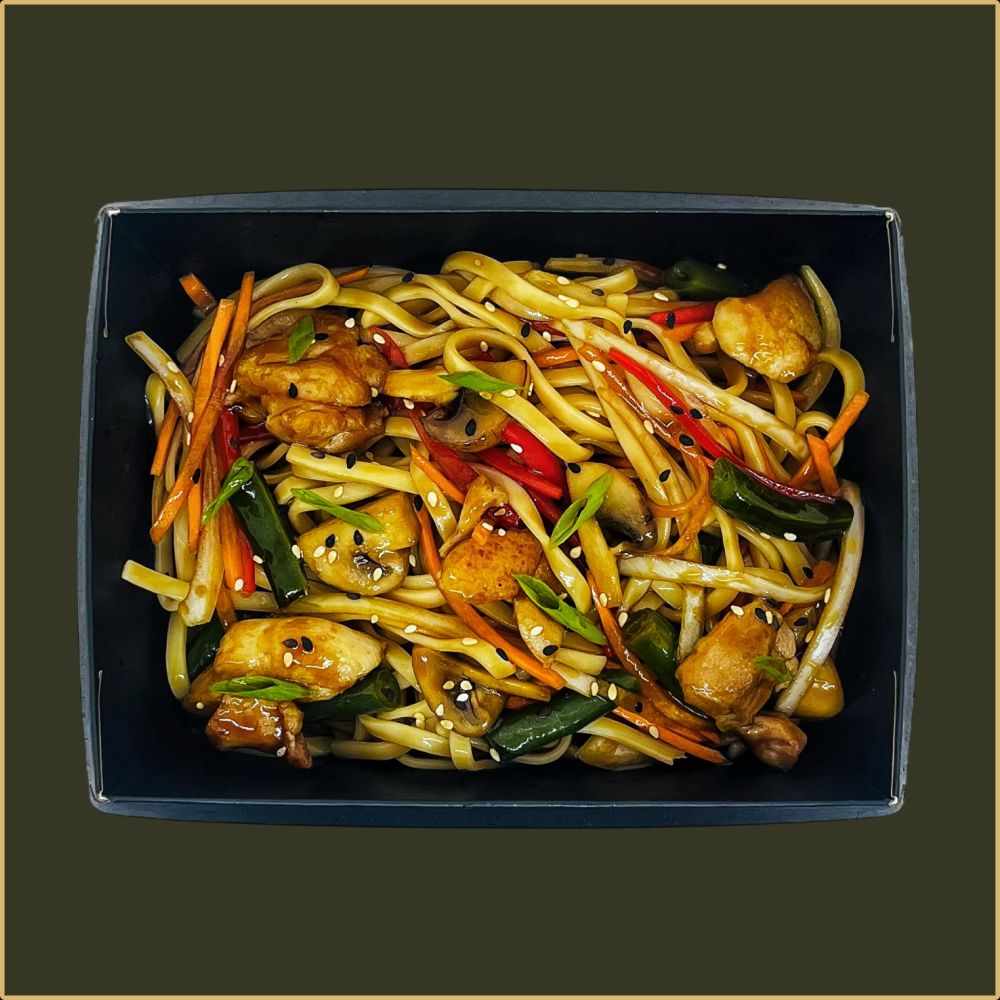 WOK Удон с курицей терияки