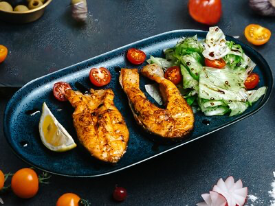 Форель на мангале