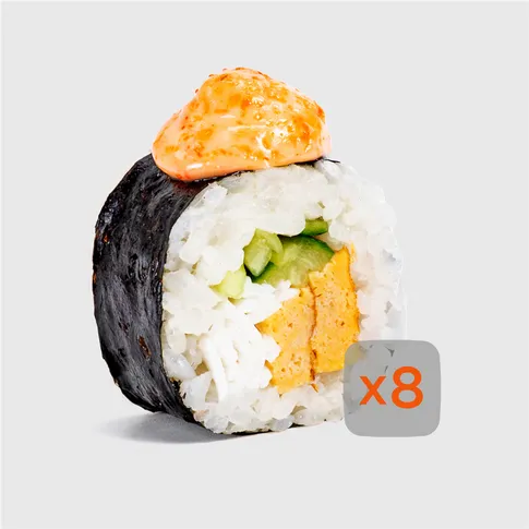 Запеченный острый с крабом