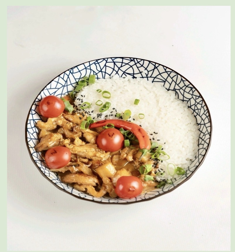 Курица карри с рисом