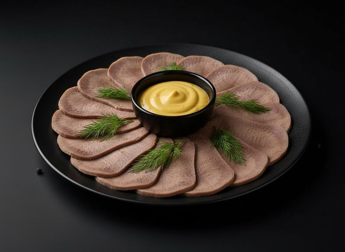 Язык говяжий нарезка