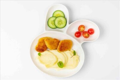 Картофельное пюре с наггетсами