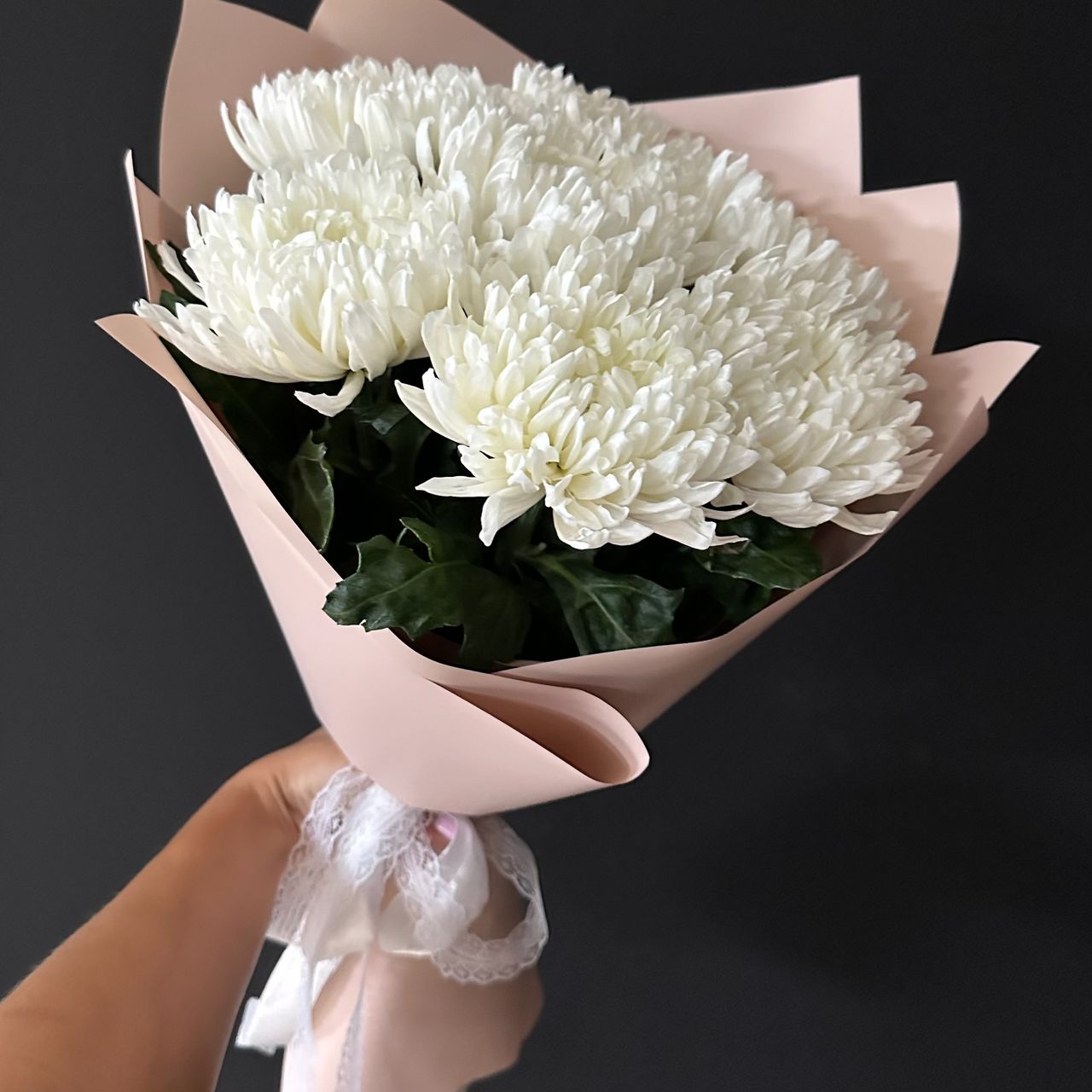 7 одноголовых хризантем