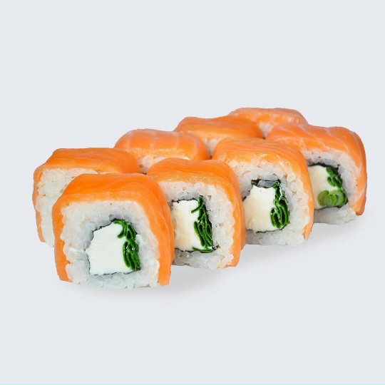 Филадельфия с салатом