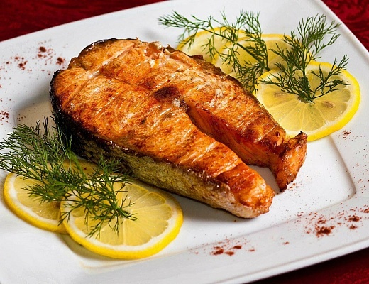 Шашлык из форели (стейк)