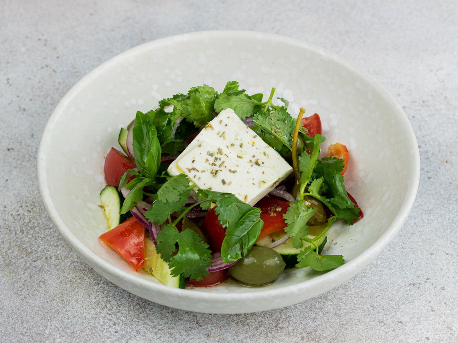 Салат Боккончино с фетой