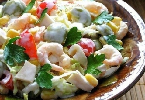 Салат из морепродуктов