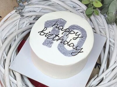 Бенто торт Happy Birthday с цифрой