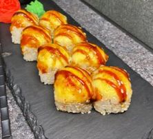 Запеченный с курицей в кунжуте