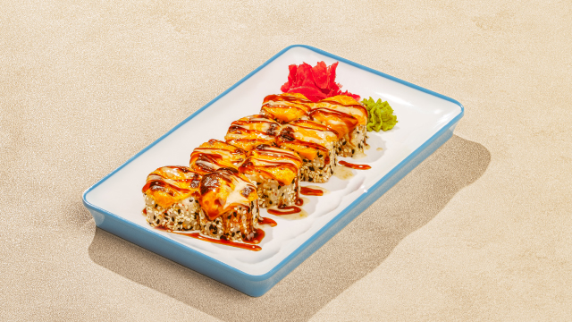 Ролл теплый краб