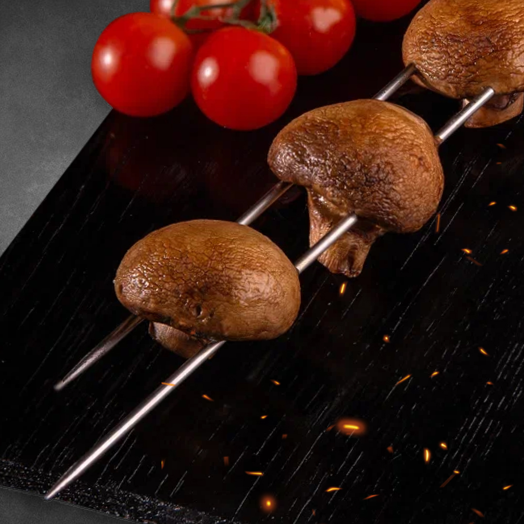 Шампиньоны на мангале