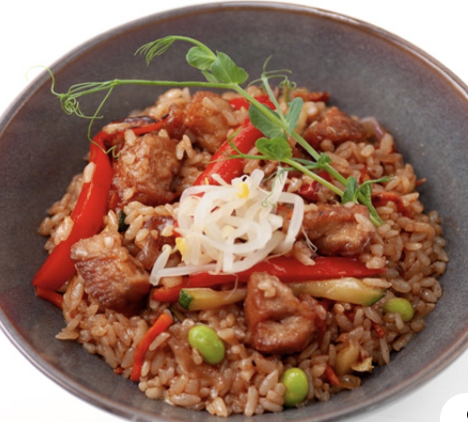 Рис со Свининой в соусе Терьяки